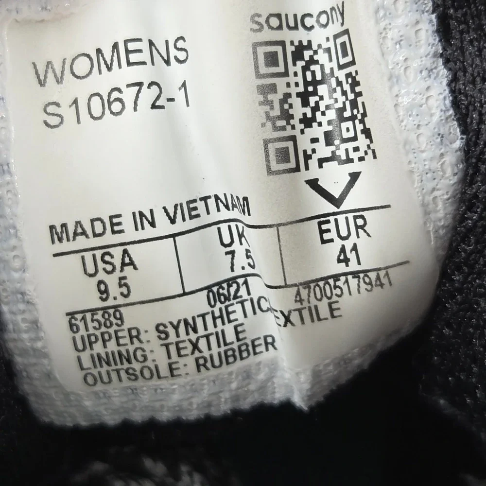Saucony Excursion TR15 GTX Shoes Womens 9.5 Black Trail Running Outdoor‎ Hiking